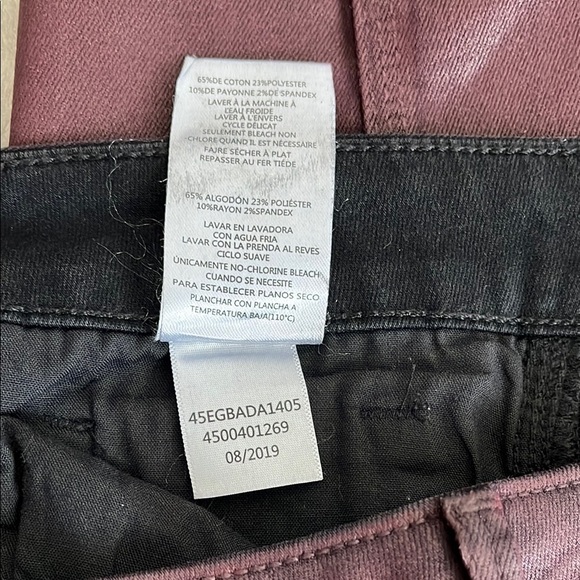 SAM EDELMAN NWOT Stiletto Women's Skinny Coated Jeans Burgundy, Size 31 - Picture 11 of 11